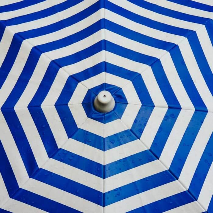 Blue Summer Umbrella